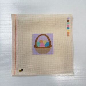 Easter Basket Needlepoint Canvas